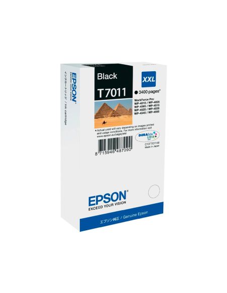 Ink-Jet Epson Stylus T7011 Negro Xl Wp-4000 4500 Capacidad 3400 Pag