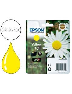 Ink-Jet Epson T18 Amarillo Expression Home Xp-102 Xp-205 Xp-305 Xp-405 Capaciidad 180 Pag