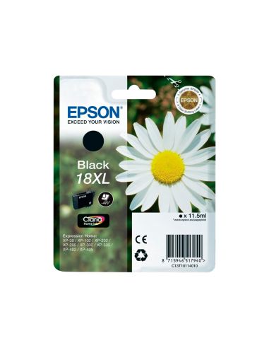 Ink-Jet Epson T18Xl Negro Expression Home Xp-102 Xp-205 Xp-305 Xp-405 Capacidad 470 Pag
