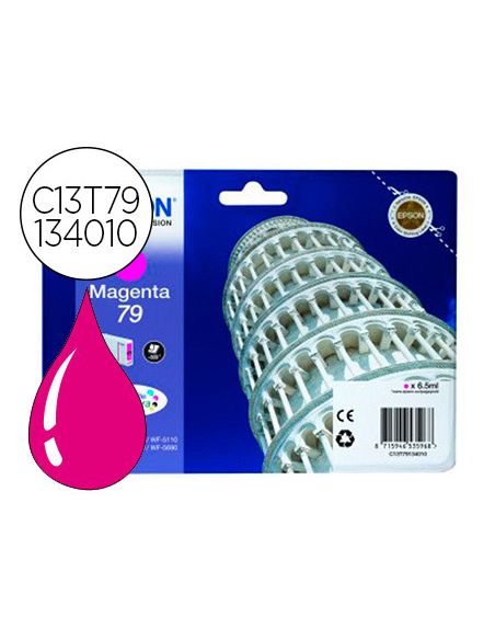 Ink-Jet Epson T913 Workforce Pro Wf-4630 / 4640 / 5110 / 5190 / 5620 / 5690 Magenta