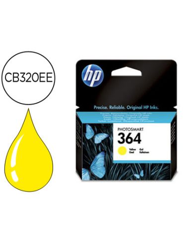 Ink-Jet Hp 364 Amarillo Photosmart Premium - C309A / Series C5300 / C6300 / B8500 / D5400 -300Pag