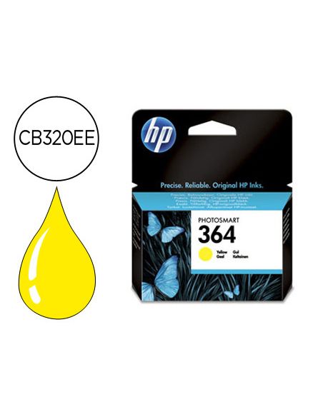 Ink-Jet Hp 364 Amarillo Photosmart Premium - C309A / Series C5300 / C6300 / B8500 / D5400 -300Pag