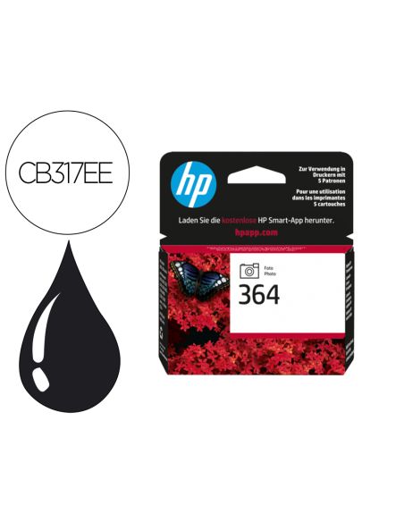 Ink-Jet Hp 364 Negro Especial Foto Photosmart Premium-C309A/Series C5300 / C6300 / B8500 / D5400 130Pag 10X15