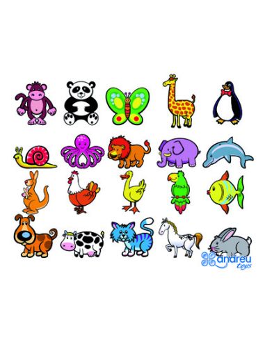 Juego Andreutoys Animalitos Magneticos 8 Cm Caja De 20 Unidades Surtidas 20,6X19X4,5 Cm