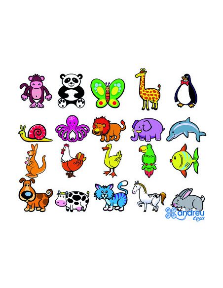 Juego Andreutoys Animalitos Magneticos 8 Cm Caja De 20 Unidades Surtidas 20,6X19X4,5 Cm