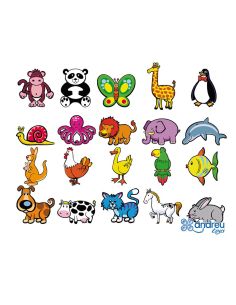 Juego Andreutoys Animalitos Magneticos 8 Cm Caja De 20 Unidades Surtidas 20,6X19X4,5 Cm 2