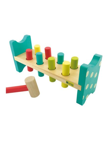 Juego Andreutoys Banco Pica Colores 8 Barras 28,6X8X12,2 Cm