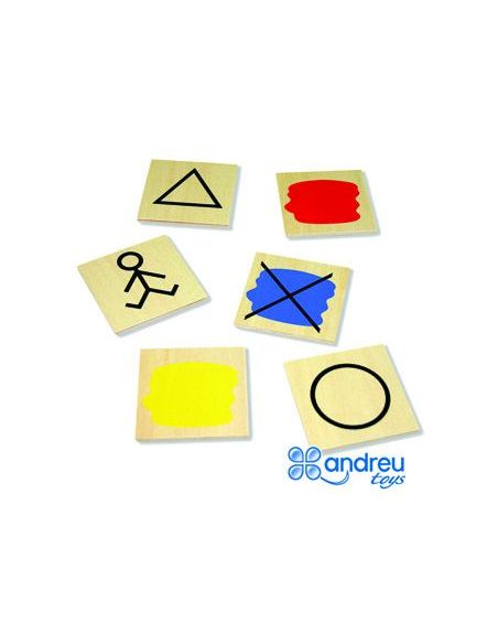 Juego Andreutoys Bloques Logicos Atributos 20 Piezas 27X10X5 Cm|Libreriasalesiana