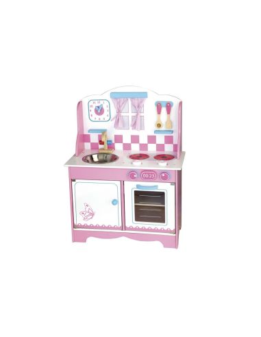 Juego Andreutoys Cocina Madera Con Complementos 60X30X80 Cm|Libreriasalesiana