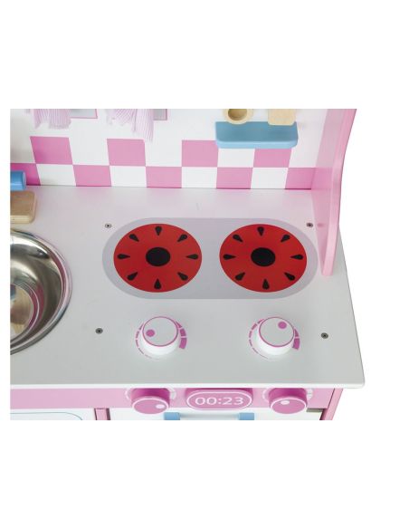 Juego Andreutoys Cocina Madera Con Complementos 60X30X80 Cm|Libreriasalesiana