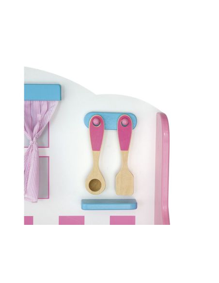 Juego Andreutoys Cocina Madera Con Complementos 60X30X80 Cm|Libreriasalesiana