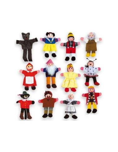 Juego Andreutoys Marioneta De Dedos Personajes Cuentos Infantiles Surtidos 13Cm Caja De 12 Unidades|Libreriasalesiana