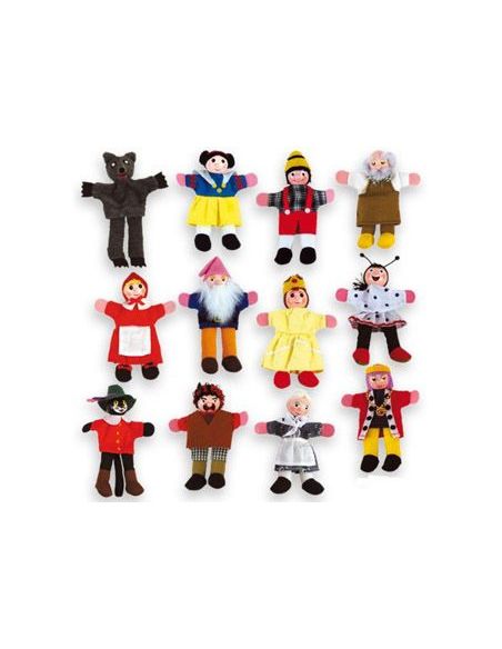 Juego Andreutoys Marioneta De Dedos Personajes Cuentos Infantiles Surtidos 13Cm Caja De 12 Unidades|Libreriasalesiana