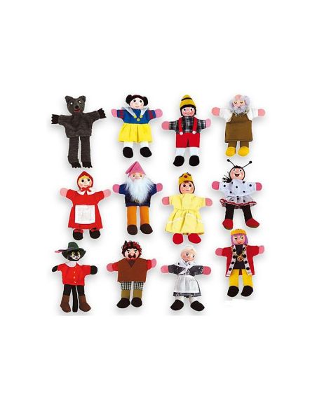 Juego Andreutoys Marioneta De Dedos Personajes Cuentos Infantiles Surtidos 13Cm Caja De 12 Unidades|Libreriasalesiana