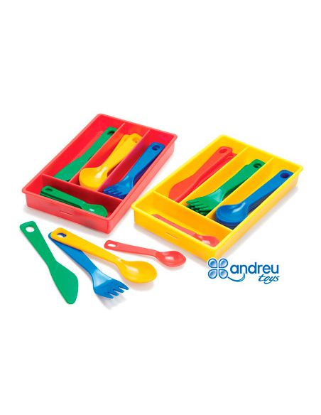 Juego Dantory Cuberteria 4 Servicios 17 Piezas 11,5X18,5X2,5 Cm