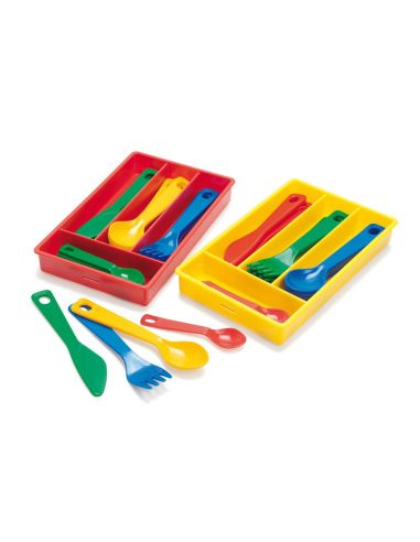 Juego Dantory Cuberteria 4 Servicios 17 Piezas 11,5X18,5X2,5 Cm