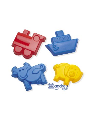 Juego Dantoy Moldes Arena 4 Modelos 12 Cm Caja De 32 Unidades Surtidas