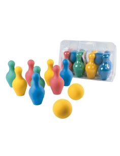 Juego De Bolos Amaya En Foam 8 Piezas Y 2 Pelotas Longitud 18 Cm 2