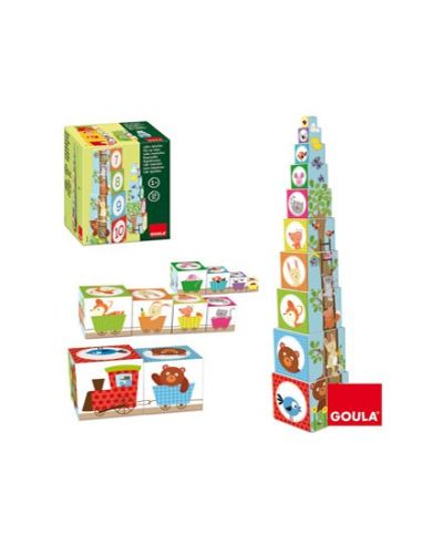 Juego Diset Didacticos Cubos Apilables Figuras Del Bosque|Libreriasalesiana