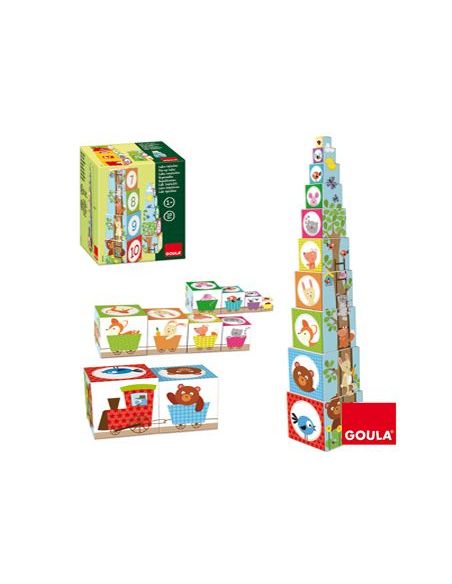 Juego Diset Didacticos Cubos Apilables Figuras Del Bosque|Libreriasalesiana