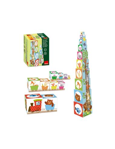 Juego Diset Didacticos Cubos Apilables Figuras Del Bosque|Libreriasalesiana