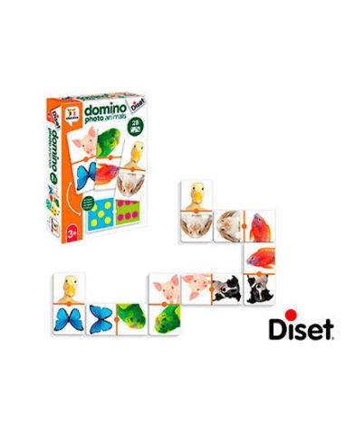 Juego Diset Educativo Domino Photo Animals