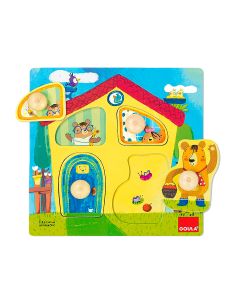 Puzle Goula Madera Casa Familia Osos 4 Piezas 2