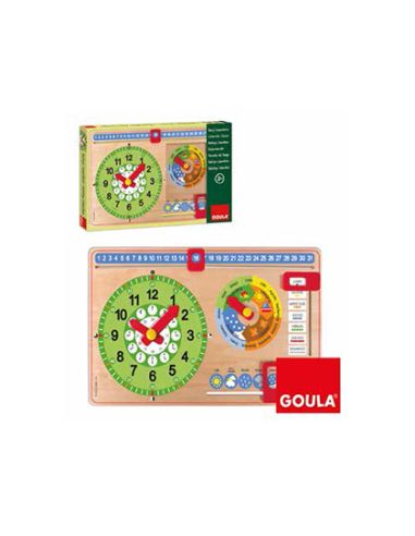 Juego Goula Didactico Reloj Calendario Castellano