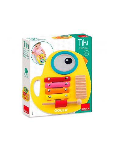 Juego Goula Didactico Tiki Musical 3 En 1