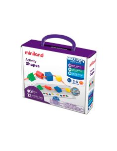 Juego Miniland Actividades Formas 40 Formas + 12 Fichas Actividades 2