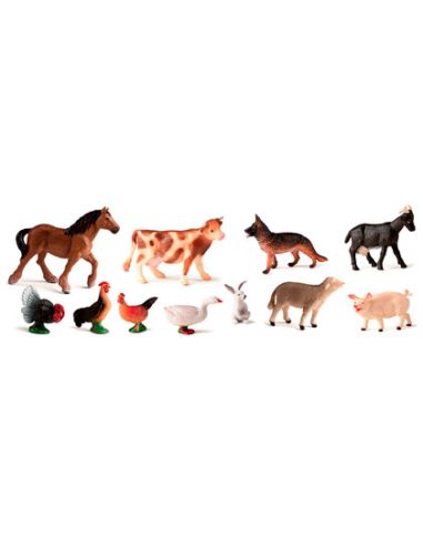 Juego Miniland Animales Granja 11 Figuras