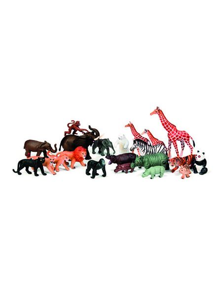 Juego Miniland Animales Granja Y Selva 30 Figuras