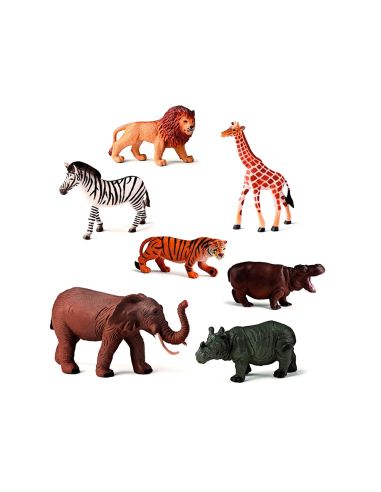 Juego Miniland Animales Granja Y Selva 30 Figuras