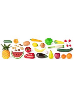 Juego Miniland Frutas Hortalizas Y Frutos Secos 36 Piezas