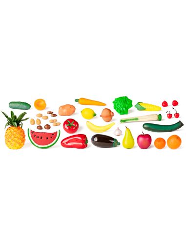 Juego Miniland Frutas Hortalizas Y Frutos Secos 36 Piezas