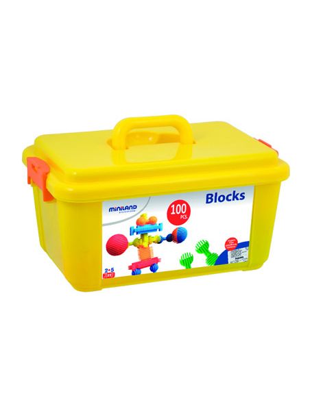 Juego Miniland Interstar Blocks 100 Piezas