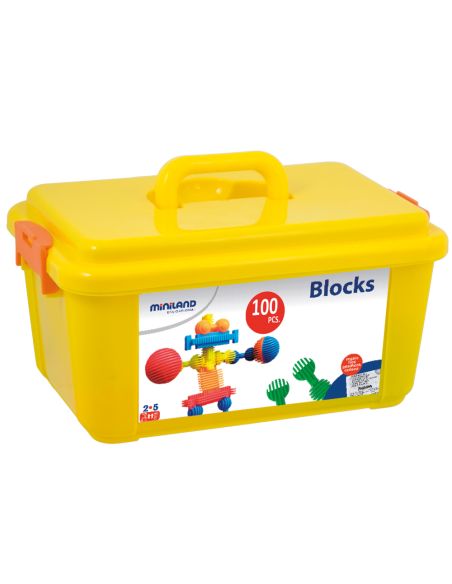 Juego Miniland Interstar Blocks 100 Piezas