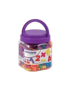 Juego Miniland Numeros Magneticos Y Simbolos Matematicos Bote De 162 Piezas