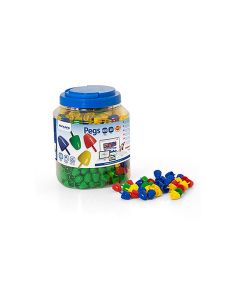 Juego Miniland Pegs Bote De 650 Piezas De 20 Mm 2