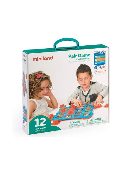 Juego Miniland Primeros Aprendizajes 12 Actividades