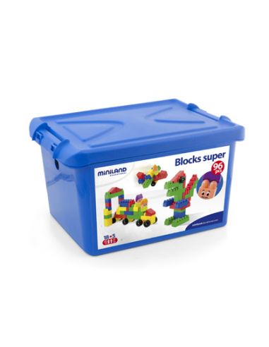 Juego Miniland Super Blocks 96 Piezas