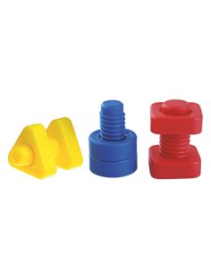 Juego Miniland Tornillos Y Tuercas Plastico 48 Unidades 2