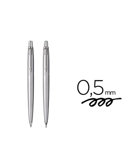 Juego Parker Jotter Duo Acero Ct Boligrafo + Portaminas