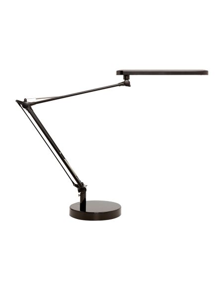 Lampara De Escritorio Unilux Led 7W 665Lm Cabezal Giro 360ºbrazo 3 Articulaciones Negro/Madera