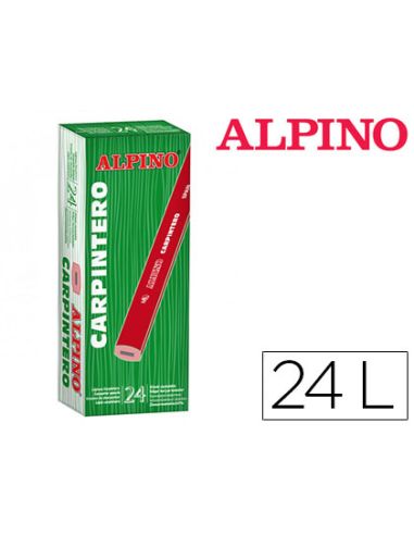 Lapices Alpino Carpintero Caja De 24 Unidades