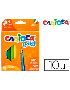 Lapices De Colores Carioca Baby 2 Años Caja De 10 Colores Surtidos
