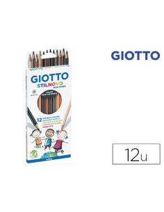 Lapices De Colores Giotto Stilnovo Skin Tones Caja De 12 Colores Surtidos