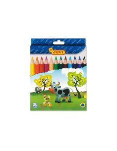 Lapices De Colores Jovi Maxi Triangulares Estuche De 12 Unidades Colores Surtidos 2