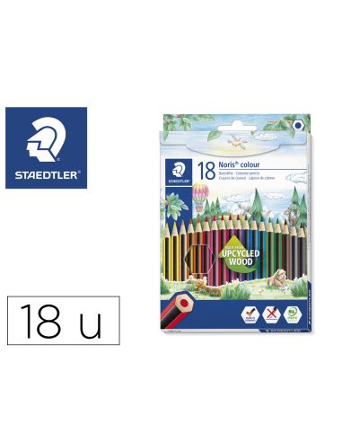 Lapices De Colores Staedtler Upcycled Wood Ecologico 18 Colores En Caja De Carton