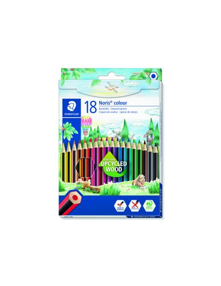 Lapices De Colores Staedtler Upcycled Wood Ecologico 18 Colores En Caja De Carton